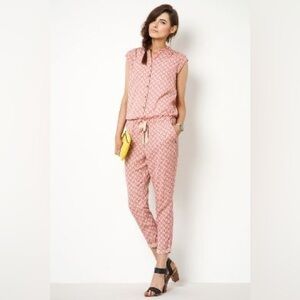 Scotch & Soda‎ Women’s Maison Scotch Honolulu Pink Printed Jumpsuit- Size 2